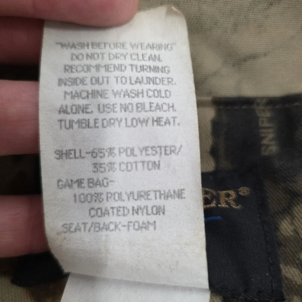 Commander Realtree Oak Cut-N-Run Turkey Vest Camo Seat Cushion Size Larrge XL‎